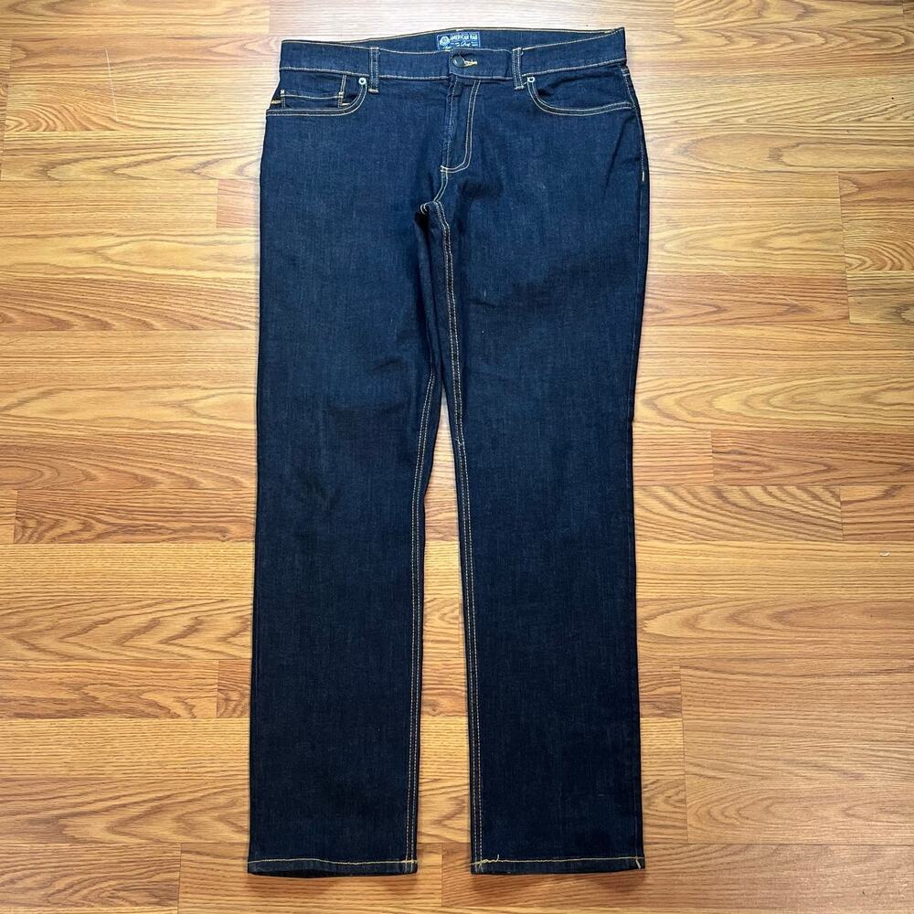 American Rag Cie Dark Wash Straight Leg Jeans Men’s 35x32 Dark Indigo Denim